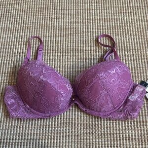 La Perla Lace Underwire Bra in Plum